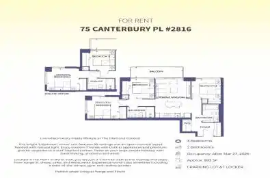 75 Canterbury Place Unit# 2816 Toronto C07 Ontario M2N 0L2